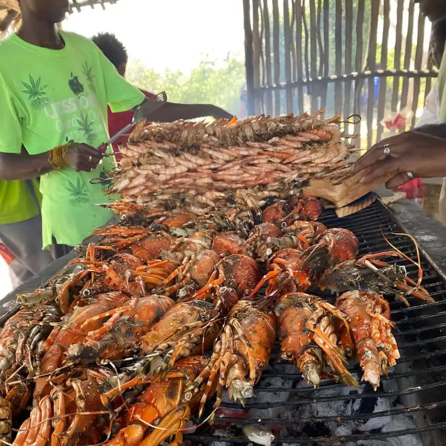 Full day Watamu seafood lunch menu and what it really costs